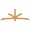 Ekena Millwork Davenport Rough Sawn Timber Gable Bracket, Western Red Cedar, 84"W x 31"H x 4"D x 4"F, 9/12 Pitch GBW084X31X0404DAV00RWR - alternate 1